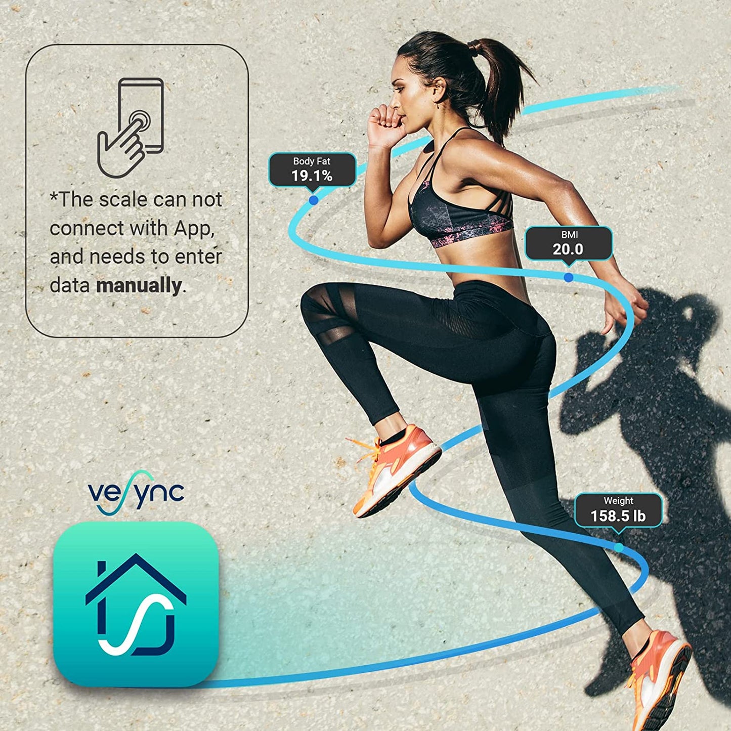 Bathroom Scale for Body Weight, Highly Accurate Digital Electronic Weighing Machine for People, LCD Display, Large Size, 6Mm Tempered Glass for Safe Home Use, Batteries Included, 400 Lbs