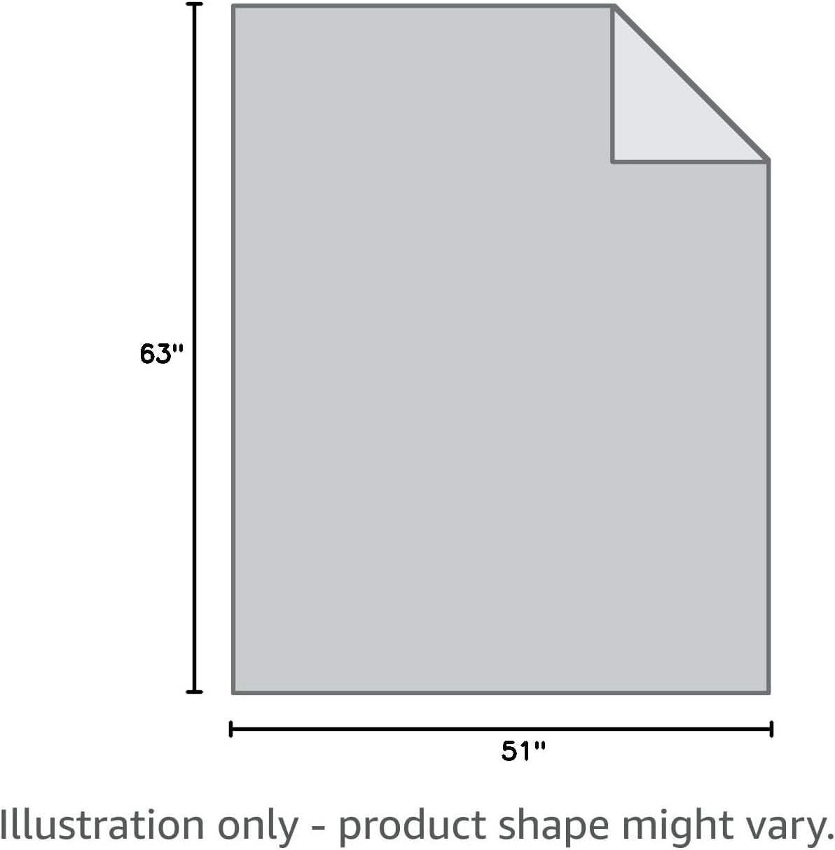 Sherpa Blanket Fleece Throw – 51X63, Grey & White – Soft, Plush, Fluffy, Fuzzy, Warm, Cozy, Thick – Perfect for Couch, Bed, Sofa, Chair - Christmas Blanket Gift for Winter